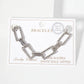 Textured U-Link Chain Bracelet