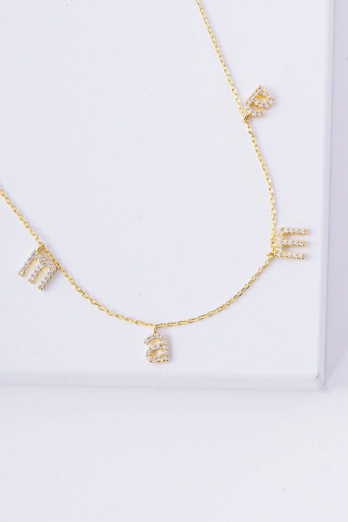 Mini Spaced Cubic Mama Necklace