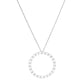 Gold Cubic Eternity Circle Necklace