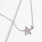 Celestial Mother of Pearl Star Pendant Necklace