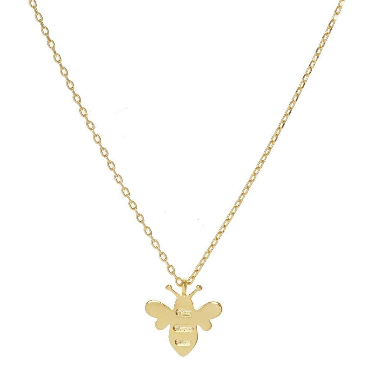 Gold Plated Honey Bee Necklace
