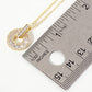 Intricate Pave-Set Door-Knocker Pendant Necklace