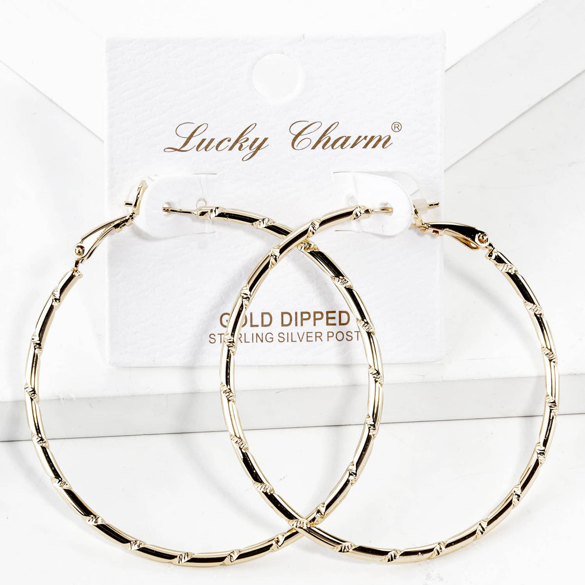 Textured Hoop Earrings