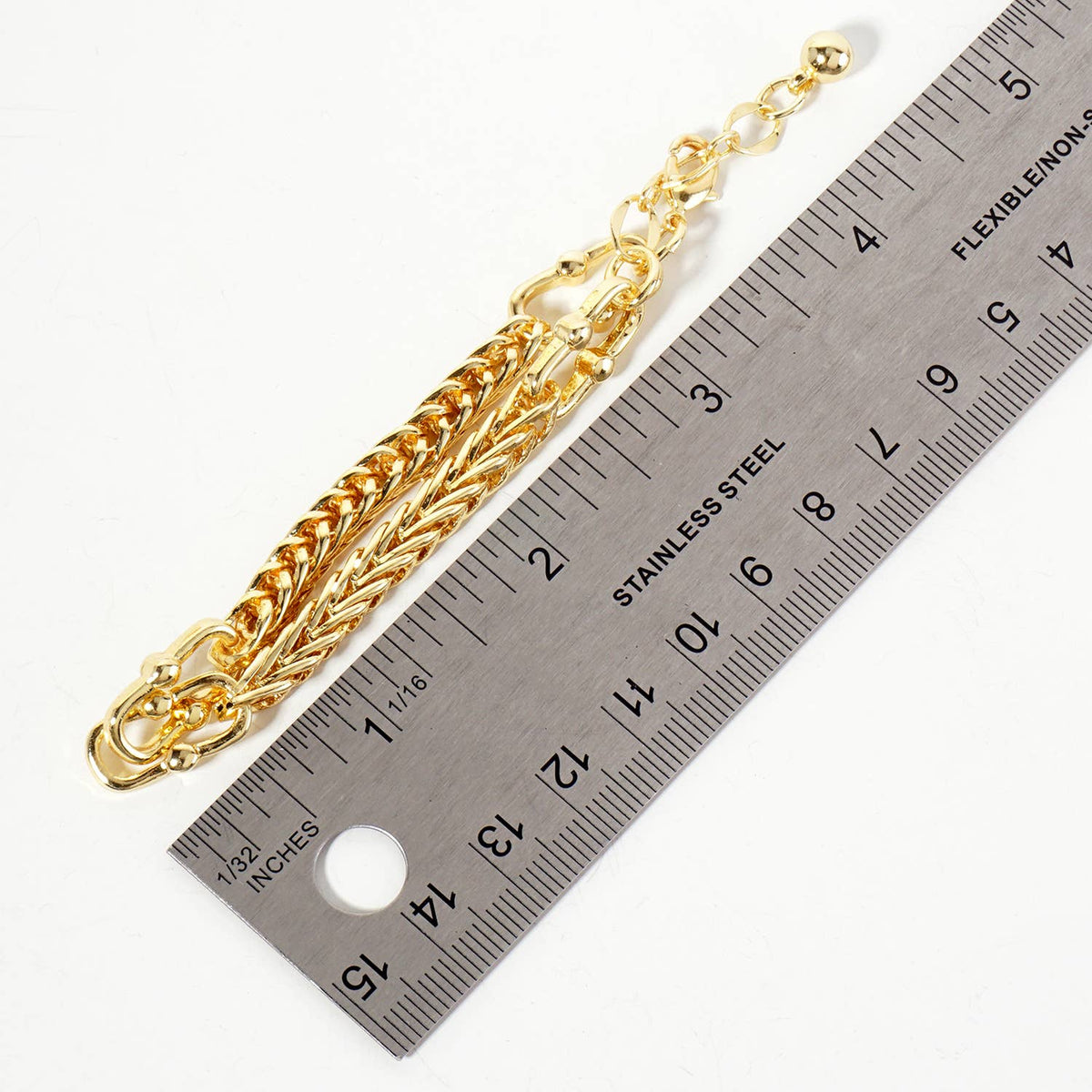 Modern Mixed-Link Chain Bracelet