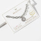Texas State Charm Pave Cubic Zirconia Link Chain Bracelet