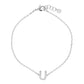 Gold Plated Initial Letter Bracelet