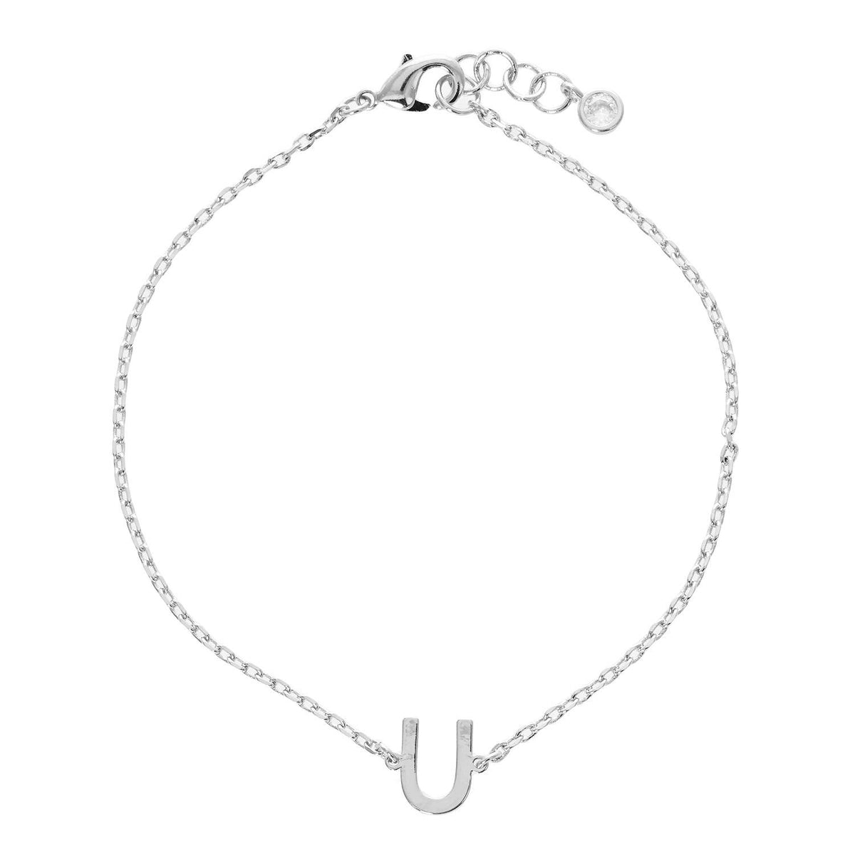 Gold Plated Initial Letter Bracelet