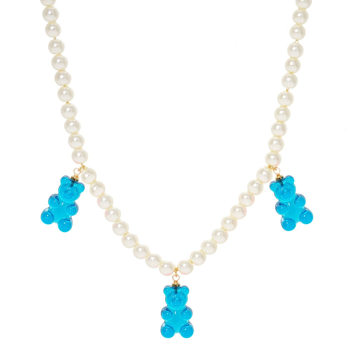Multicolor Beaded Gummy Bear Necklace