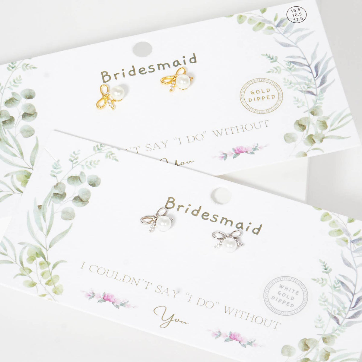 Dainty Pearl & Crystal Bow Earrings