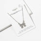 Enamel Crystal Bow Pendant Necklace – Pavé Bow on Chain