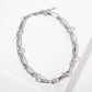 18K-Gold-Dipped 17-12mm Textured Geometric Chain Necklace