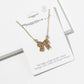 Enamel Crystal Bow Pendant Necklace – Pavé Bow on Chain