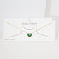 Gold Plated Opal Multicolor Heart Necklace