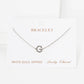 Gold Plated Initial Letter Bracelet