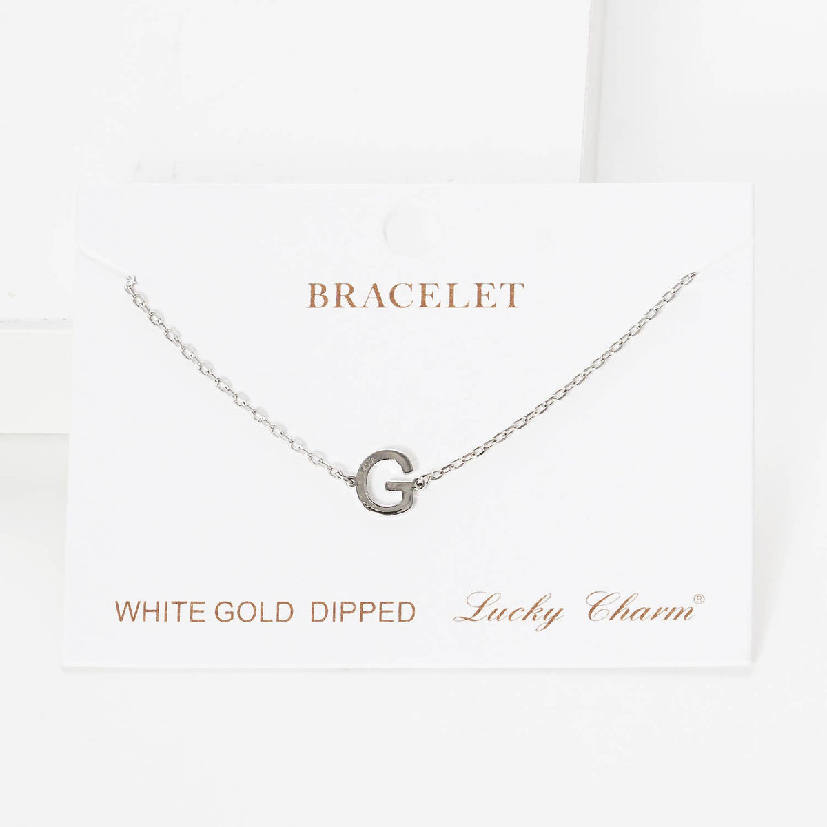 Gold Plated Initial Letter Bracelet