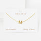 Gold Plated Initial Letter Bracelet