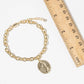Miraculous Medal Magnetic Clasp Chain Bracelet