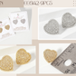 Pave-Set 15mm Heart-Shaped 18K-Gold-Dipped Stud Earrings
