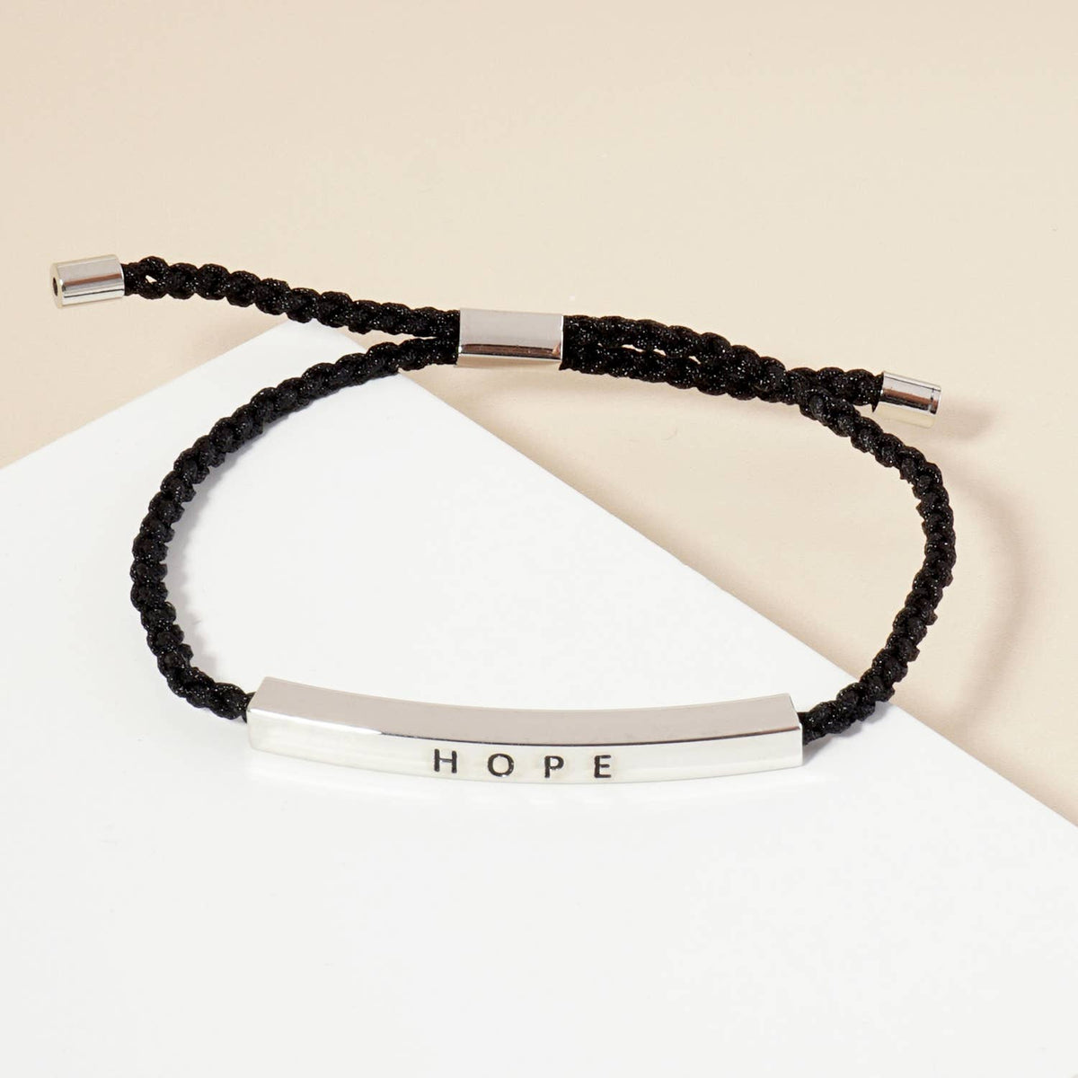 Inspirational Messages "Hope" Tube Bar Bracelet