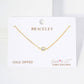 4mm CZ-Stone 18K-Gold-Dipped Chain Bracelet
