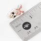 Breast Cancer Awareness Skull Candy Stud Earring