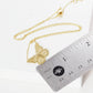 Gold Plated Dainty Butterfly Charm Necklace
