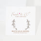 Gold Cubic Marquise Leaf Crawler Earrings
