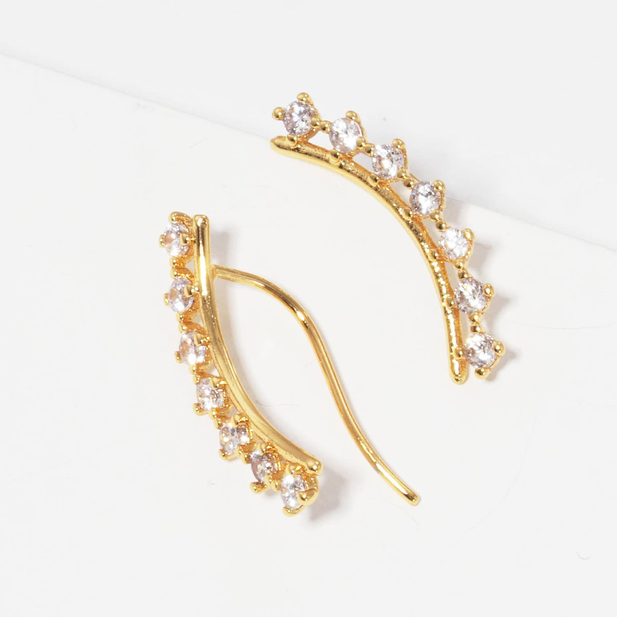 Cubic Zirconia Ear Crawlers