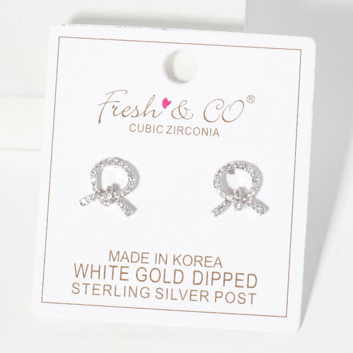 Knot Design 18K-Gold-Dipped Stud Earrings