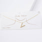 Gold Plated Pearl Initial Necklace