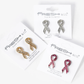 Sparkling Crystal Paved Awareness Ribbon Stud Earrings