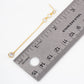 Round CZ Stone Trio with 4mm Stone Drop Chain Earrings