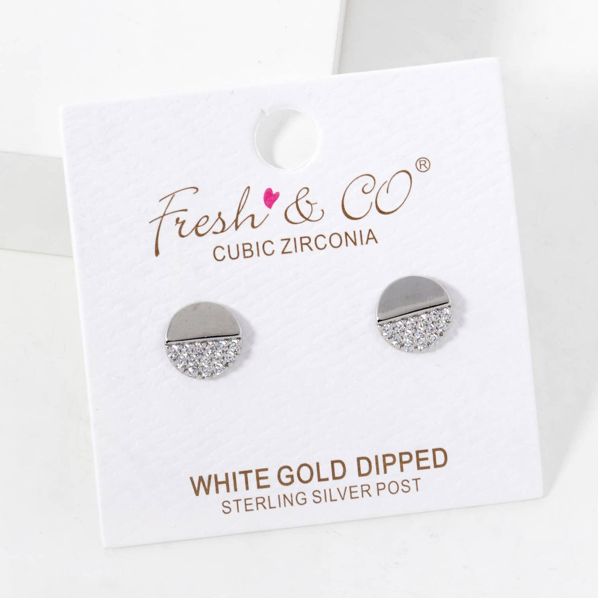 Gold Dipped Round Pendant Earrings