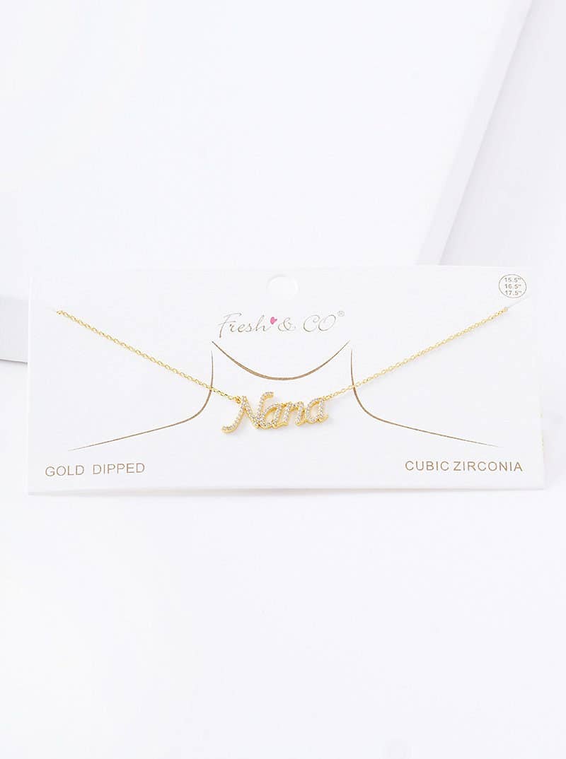 Gold Cubic Nana Necklace