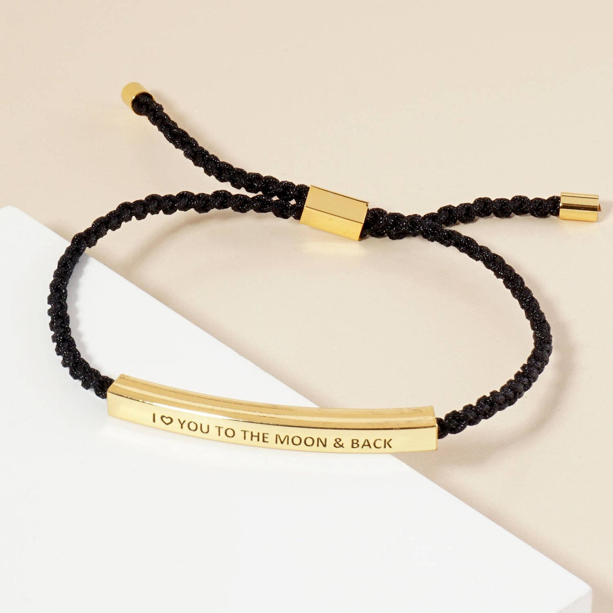 Inspirational Messages I love to the Moon & Back Bracelet