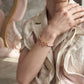Pink Ribbon Butterfly Bracelet – Gold-Dipped Braided Charm