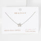 Dainty Pavé Flower Charm Bracelet