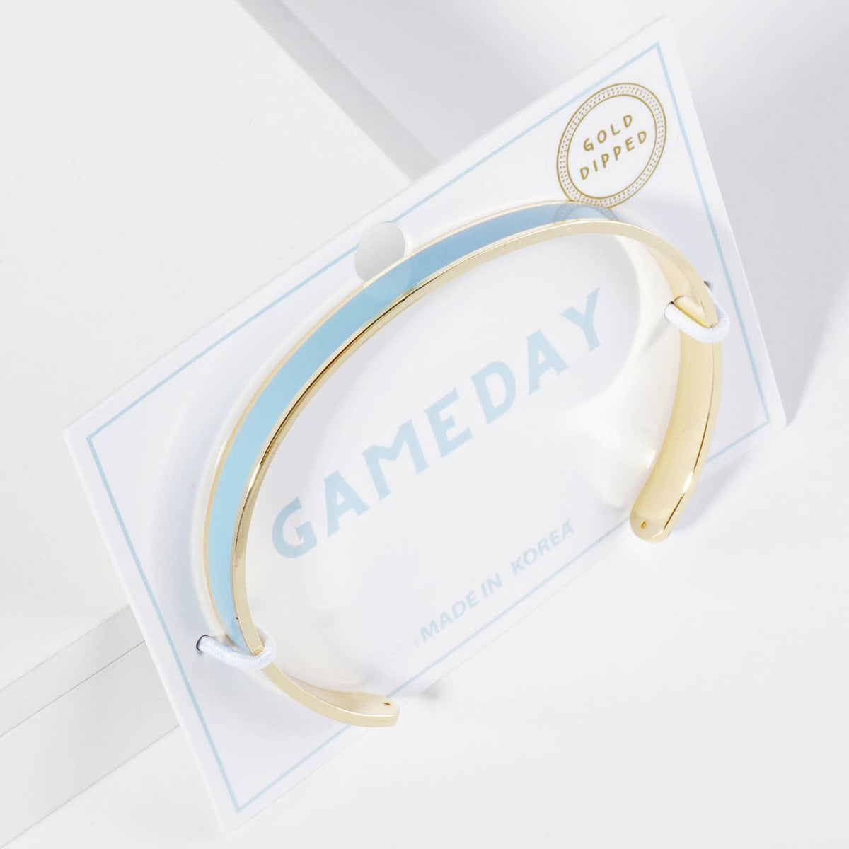 18K GOLD DIPPED ENAMEL COLOR GAME DAY CUFF BRACELET