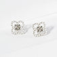 18K Gold Dipped Small Pearl Beaded Quatrefoil Stud Earrings