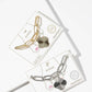 Lucky Clover Ribbed Charm Mixed Link Anklet