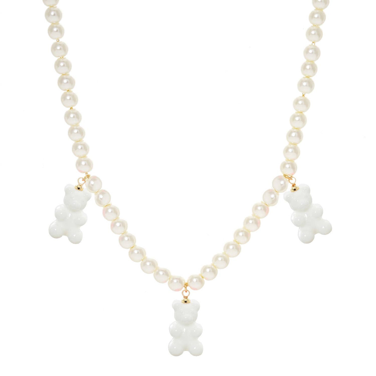 Multicolor Beaded Gummy Bear Necklace