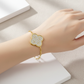 Pave Clover Charm Link Bracelet