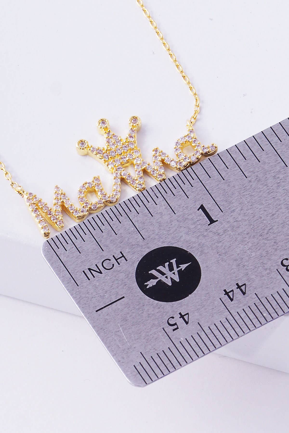 Gold Cubic Queen Mama Necklace