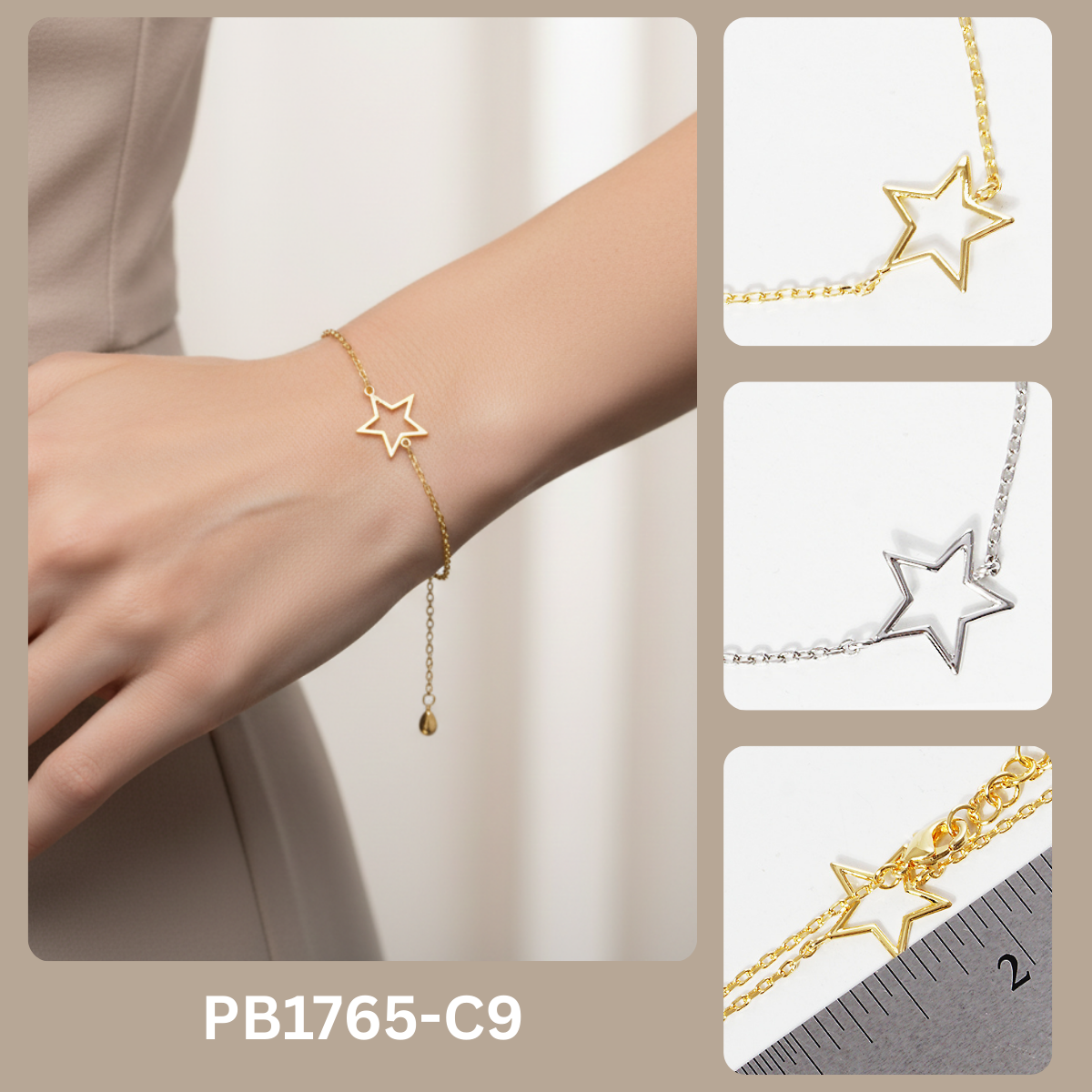 Minimalist Star Charm Bracelet