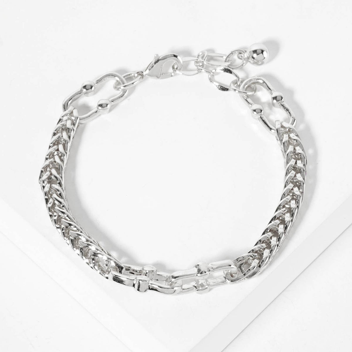 Modern Mixed-Link Chain Bracelet