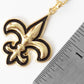 Gold Plated Fleur De Lis Necklace