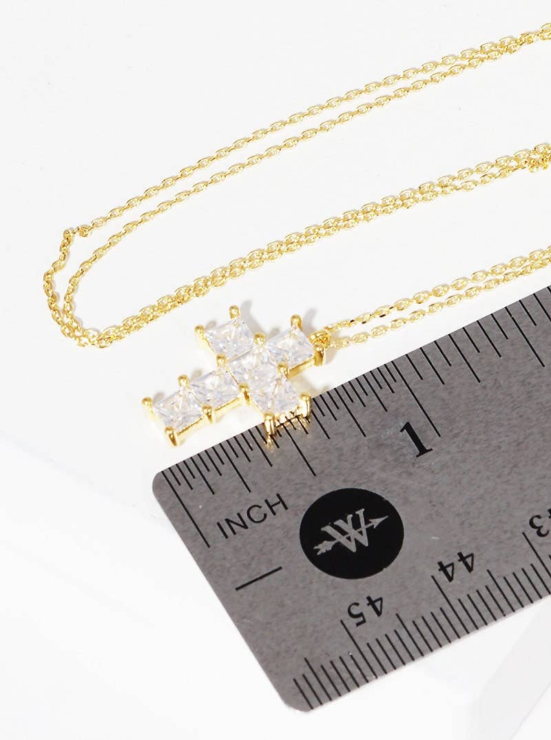 Gold Cruciform Cross Necklace