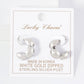 Polished Brass Flower-Shaped Hoop Earrings