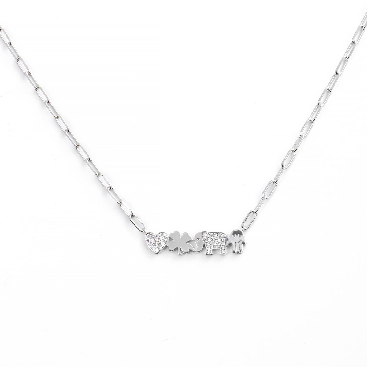 Gold Plated Icon Bar Necklace