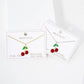 Enamel Cherry Charm Bracelet
